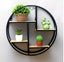 Wall Hanging Shelf Flower Holder Bracket Storage Rack Display Home Carousel 4