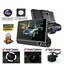 1080P Car DVR 4" 3 Lens Dash Cam Front and Rear Video Recorder Camera G-sensor T Carousel 1