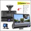 1080P Car DVR 4" 3 Lens Dash Cam Front and Rear Video Recorder Camera G-sensor T Carousel 7