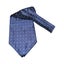 Mens Navy & Silver Small Polka Dot Cravat Carousel 3