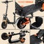 Promotion! Off-Road-1000W-11'' Off-road Tire 50KM/H-Seated Electric Scooter H3 Carousel 3
