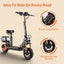 Promotion! Off-Road-1000W-11'' Off-road Tire 50KM/H-Seated Electric Scooter H3 Carousel 5