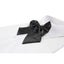 Womens Plain Black Shirt Collar Bow Tie Carousel 1