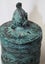 +++ AFRICAN BRONZE "CAST HEAD EMBOSSED DECORATIVE FIGURES" LIDDED JAR +++ Carousel 11