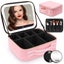 Makeup Bag Mirror LED Lighted Travel Makeup Train Case Cosmetic Bag Organizer Mi Carousel 1
