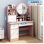 Bedroom Dressing Tables Modern Simple Makeup Cabinet with LED Mirror 800mm Carousel 2