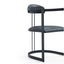 TNC Lunette Chair, Black Leather and Steel Frame Carousel 5
