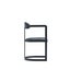 TNC Lunette Chair, Black Leather and Steel Frame Carousel 3