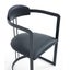 TNC Lunette Chair, Black Leather and Steel Frame Carousel 8