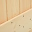 Vida Xl Sliding Door With Hardware Set 90X210 Cm Solid Pine Wood Carousel 4