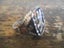 MEN'S LARGE 12KT & SILVER/ORNATE RING. Carousel 7