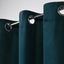 Cadence & Co. Byron Matte VelvetBlockout Eyelet Curtains Deep Teal 135x223cm Carousel 2
