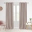 Sherwood Home 100% Blockout Eyelet Curtain Pair Cinnamon 225x223cm Carousel 1