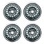 1/10 rc crawler wheel hub 4 Pcs 1/10 RC Crawler Wheel Hub Aluminum Alloy Carousel 2
