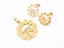 Gold Plated Butterfly Zircon Earrings Pendant Set Carousel 1