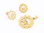 Gold Plated Butterfly Zircon Earrings Pendant Set Carousel 2