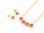 Zircon Gold Plated Titanium Steel Earrings Necklace Set Carousel 1