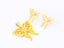 Gold Plated Butterfly Zircon Inlaid Titanium Steel Earrings Pendant Set Carousel 1