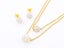 Titanium Zircon Gold Plated Earrings Necklace Set Carousel 1