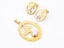 Sparkling Zircon Gold Plated Earrings Pendant Set Carousel 1