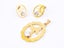 Sparkling Zircon Gold Plated Earrings Pendant Set Carousel 2