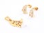 Zircon-Embedded Gold Plated Wing Earrings Pendant Set Carousel 2