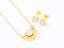 Zircon Starlight Gold-Plated Earrings and Necklace Set Carousel 2