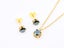Zircon Gold-Plated Earrings Necklace Set Carousel 2