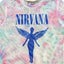 Nirvana Mesh Crop Top T Shirt Angelic Blue Mono Logo new Official Womens White Carousel 2