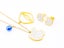 Zircon Starlight Gold-Plated Earrings and Necklace Set Carousel 2