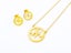Classic Gold-Plated Earrings with Necklace Set Carousel 1