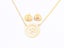 Shining Gold Plated Earrings Necklace Set Elegant on Ears Neck Carousel 1
