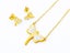 Gold-Plated Zircon Dragonfly Earrings and Necklace Set Carousel 1