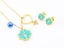 Zircon Starlight Gold-Plated Earrings and Necklace Set Carousel 2