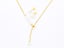 Elegant Gold-Plated Pearl Ear Jewelry and Necklace Combination Carousel 2