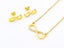 Gold Plated Zircon Earrings and Necklace Set Carousel 1