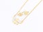 Sparkling Zirconia Gold Plated Earrings and Necklace Set Carousel 1