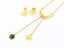 Gold-Plated Zircon Earrings and Necklace Set Carousel 1