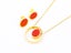 Gold-Plated Zircon Earrings and Necklace Set Carousel 2
