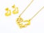 Classic Gold-Plated Earrings with Necklace Set Carousel 1
