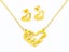 Classic Gold-Plated Earrings with Necklace Set Carousel 2