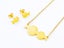 Gold-Plated Fish-Shaped Earrings and Necklace Set Carousel 1