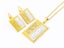 Gold-Plated Zircon Earrings and Necklace Set Carousel 2