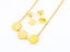 Stylish Gold-Plated Earrings and Necklace Set Carousel 2