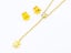 Gold-Plated Zircon Earrings and Necklace Set Carousel 2
