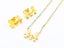Gold-Plated Titanium Steel Earrings and Necklace Set Carousel 1