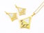 Gold-Plated Zircon Earrings and Necklace Set Carousel 2
