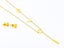 Gold-Plated Zircon Earrings and Necklace Set Carousel 1