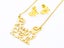 Classic Gold-Plated Earrings with Necklace Set Carousel 2