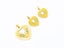 Shining Heart Zircon Gold-Plated Earrings and Pendant Combination Carousel 2